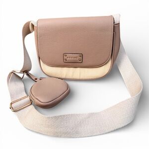LOUME Blush Crossbody Bag w/ Adjustable Strap & Coin Pouch